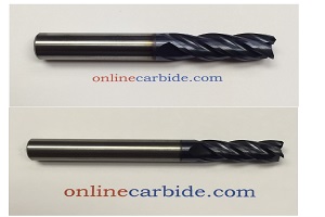AlCrN COATED 3/8" 5 FLUTE CARBIDE END MILL SQUARE END